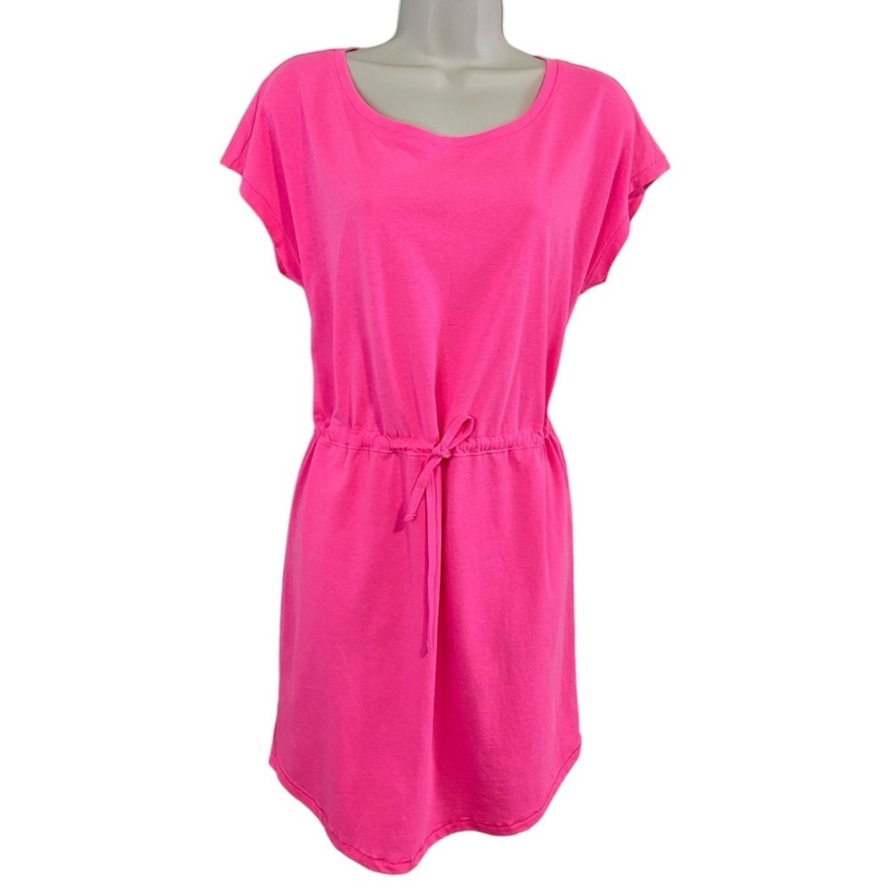 Only - Barbie Pink Mini T-Shirt Dress - Medium